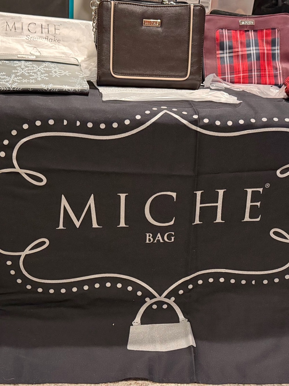 Miche shells for petite base bag - Black, Brown, Red Plaid